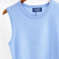 Weste – Damen Strickweste Hellblau
