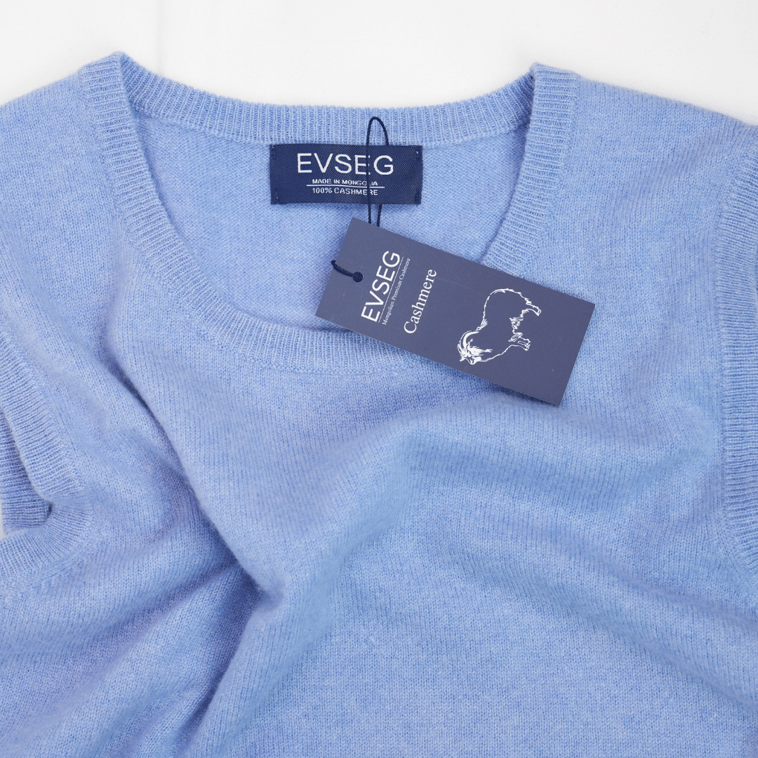 Weste – Damen Strickweste Hellblau