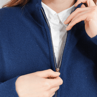Cardigan Zip Damen – Strickjacke mit Reißverschluss