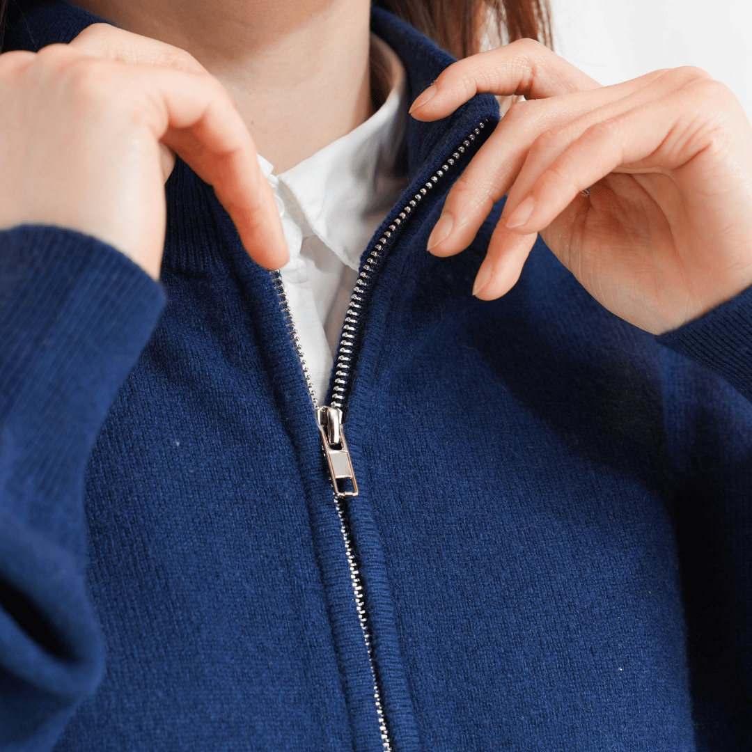 Cardigan Zip Damen – Strickjacke mit Reißverschluss