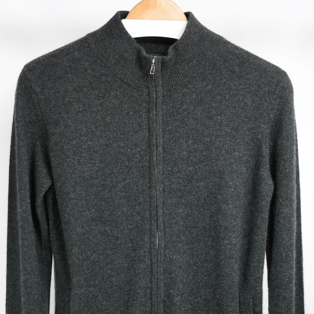 Cardigan Zip mit Pockets – Damen Strickjacke mit Reißverschluss