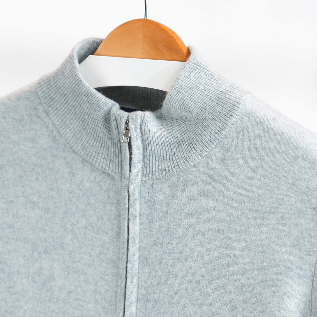 Cardigan Zip mit Pockets – Damen Strickjacke mit Reißverschluss