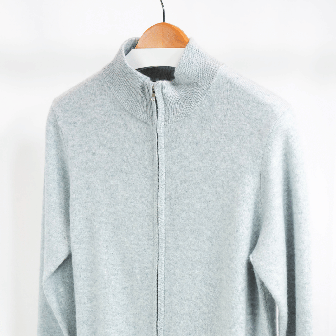 Cardigan Zip mit Pockets – Damen Strickjacke mit Reißverschluss