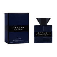 Carven C'est Paris! La Nuit Eau de Parfum, Flasche und Karton, dunkelblau