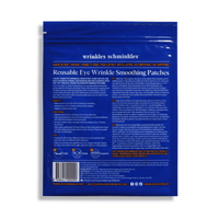 Wiederverwendbare Augenfalten-Smoothing-Patches: Rückseite des blauen Beutels