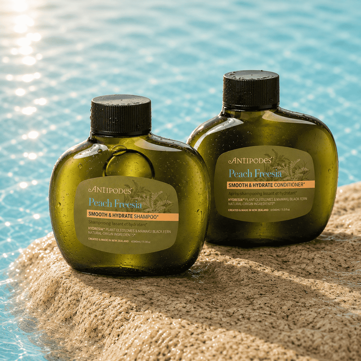 Sommer Haarpflege Duo - Peach Freesia Shampoo & Conditioner